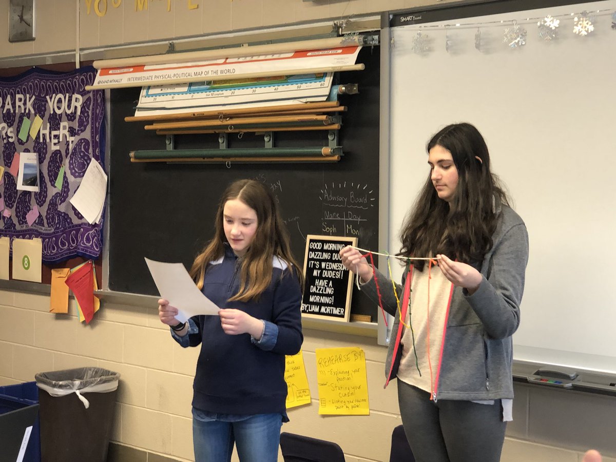 MsDeMaioCMS's tweet photo. 7th graders communicated like the Incas today by creating quipus with their own secret messages! We had fun cracking the code! https://t.co/O76XMplvUC