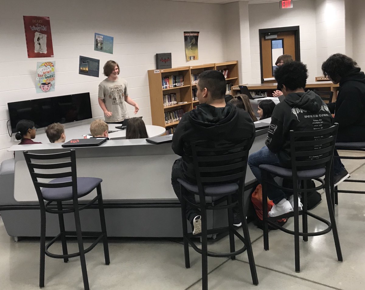 Public speaking is often the hardest part of 8th grade for students. To prepare, our students presented in small mixed-ability groups and gave peer reviews using “glows” and “grows.” #practicemakesprogress #compassionbasedinstruction