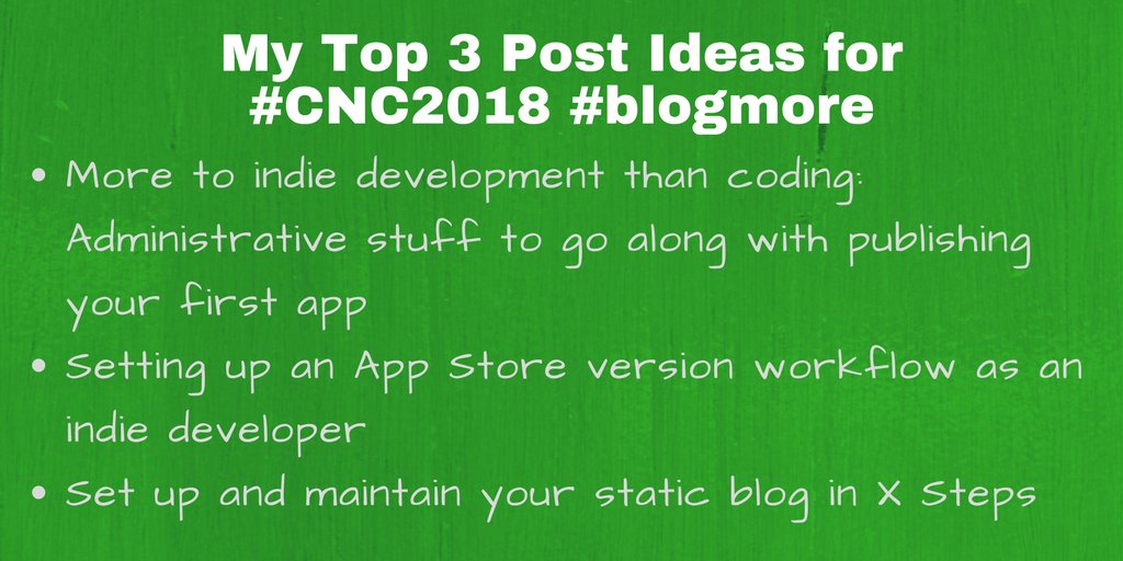 jessachandler's tweet image. My Top 3 Post Ideas for  #CNC2018 #blogmore  (also on dev.to/jessachandler/…)