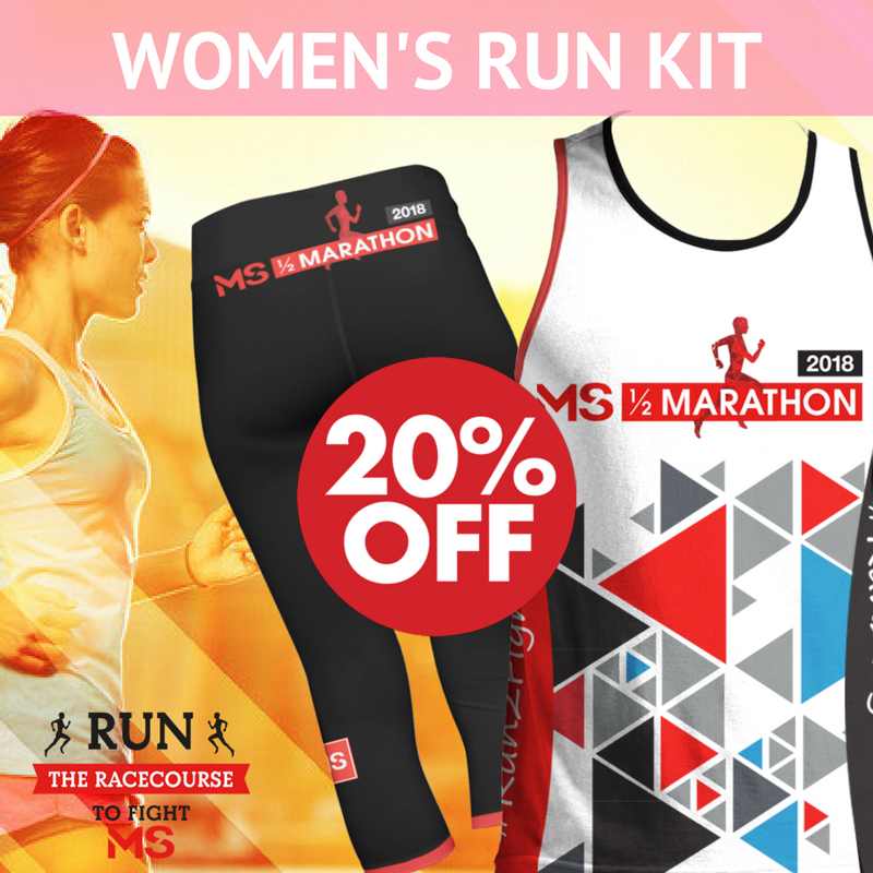 MelbourneCycle's tweet photo. Just in! Official MS Half Marathon Women’s Run Kit (Run Singlet + ¾ Tights). Save 20% and #Run2FightMS🏃♀️Order now at https://t.co/g0sg3wPszk #mshalfmarathon #melbourne https://t.co/KdZm5dcwzJ