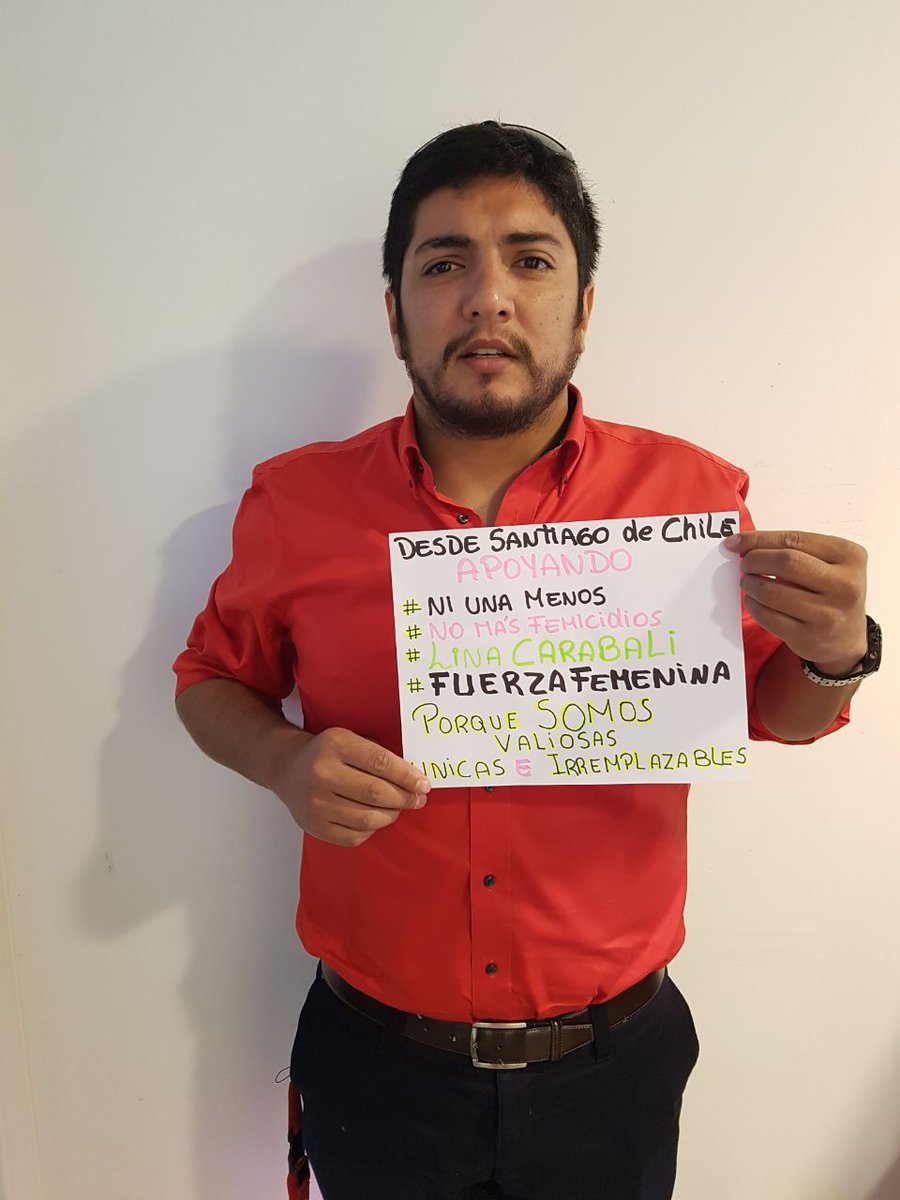 AndreaVillalob7's tweet photo. “Latinoamérica tiene las mayores tasas de feminicidios en el mundo” @cepal_onu , 2016. Desde #Chile apoyando #NiUnaMenos #JusticiaparaLina #ViolenciaDeGenero #nomasfeminicidios #AlertaNaranjaPorViolenciaContraLaMujer https://t.co/FZYmlII34K