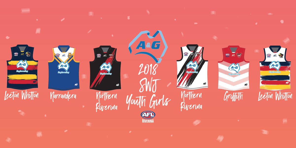 AFL Southern NSW is pleased to officially launch the A&amp;G Engineering South West Juniors AFL Youth Girls Competition. Have a look at the awesome guernseys from WhitelineDesigns Australia