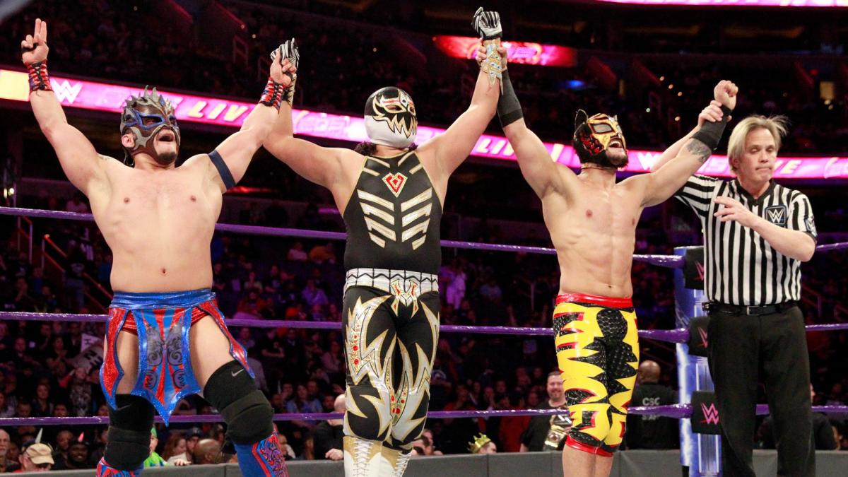 LuchadorLD's tweet photo. The #CoolestCat is back on @WWE205Live! What an incredible way to come back! Great friends, great vibes, and a few memories I will keep forever. Here's to more! #LuchaSpirit #AllEyesOnMe #WEPA https://t.co/QfHxE1Vrc4