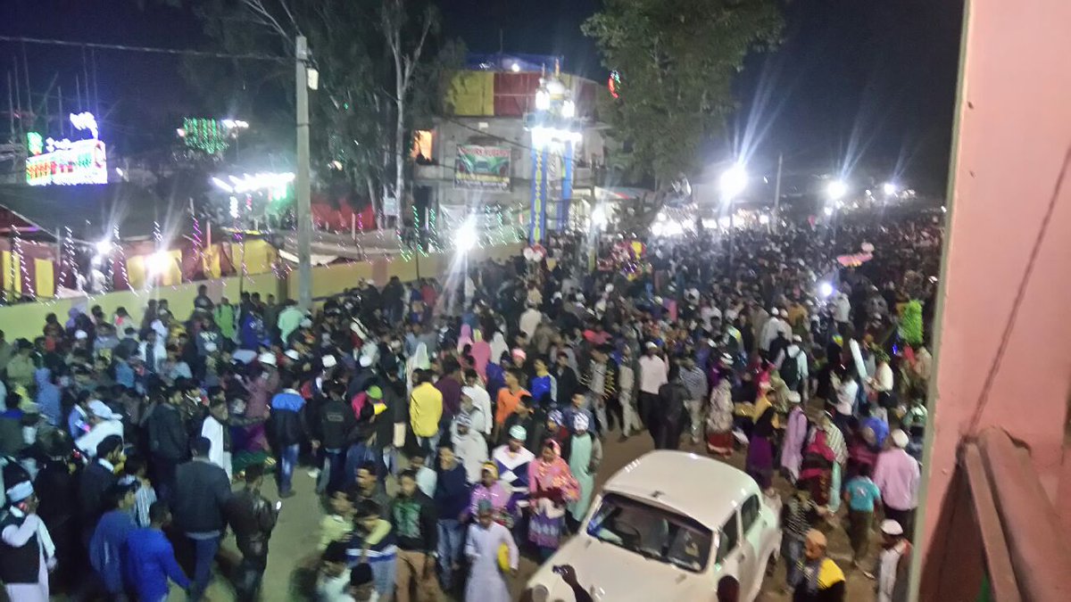 We were amazed to see the sea of devotees in lakhs during observance of URS on 23 &amp; 24 January in the dargah of Mujahid-e-Milad, Dhamnagar . We thank SP Bhadrak @spbhadrak1993 for  security arrangements &amp; traffic management and all officials for extending all support.