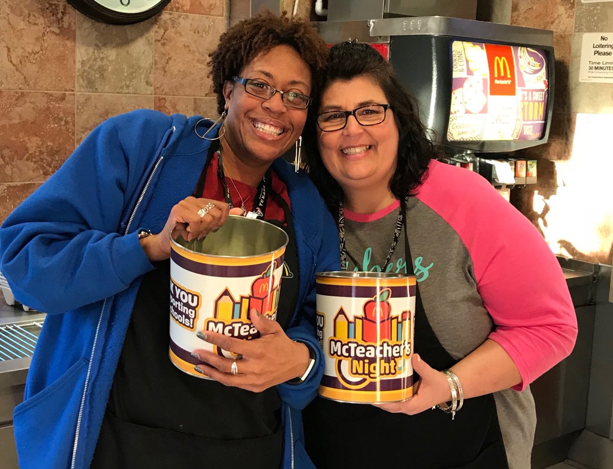 HumbleISD_SWE's tweet photo. Thanks to all who supported our ⭐️ staff &amp; students at McDonald’s McTeacher Spirit Night today!! https://t.co/UorgWzHrr0