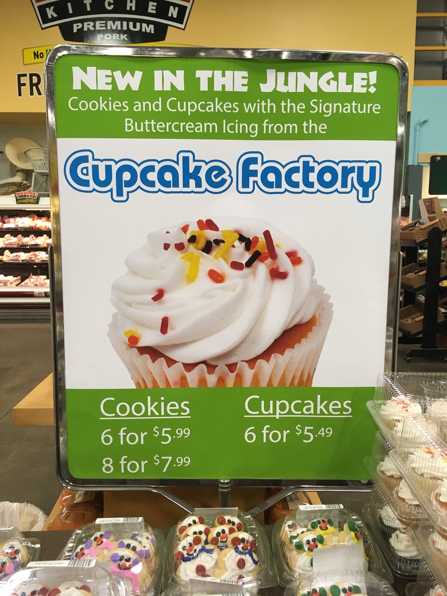 smquincy's tweet photo. I don’t know how @JungleJimsMrkt pulled this off, but it’s a pretty amazing find 😋 #TheresASurpriseAroundEveryCorner #CupcakeFactory https://t.co/TJEu2nHZTb