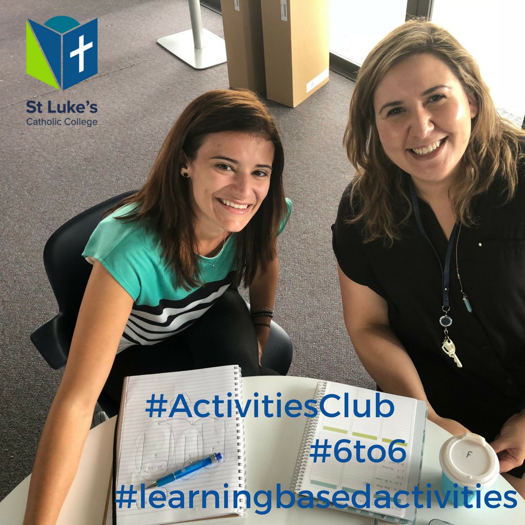 StLukesMP's tweet photo. Mrs Pettenon and Miss Miano are planning some amazing lessons for Activities Club this year. #ActivitiesClub #6to6 #extendedschoolday #learningbasedactivities https://t.co/xXIyx9Wku8