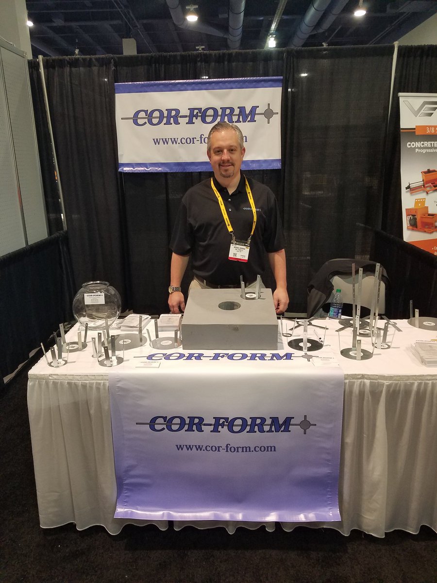 Cor_FormLLC's tweet image. Day 2! Booth S14229 #WorldofConcrete #coreholes #ConcreteFix #concrete