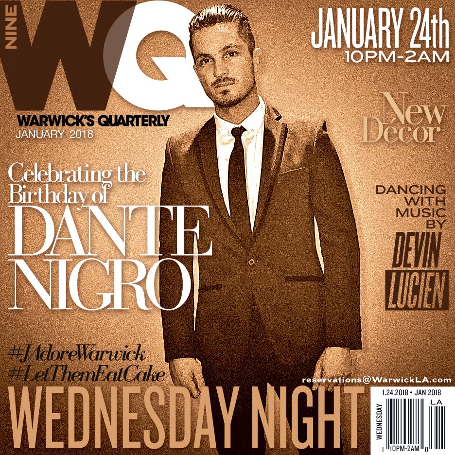 WEDNESDAY NIGHT 🔮 #WarwickNo9