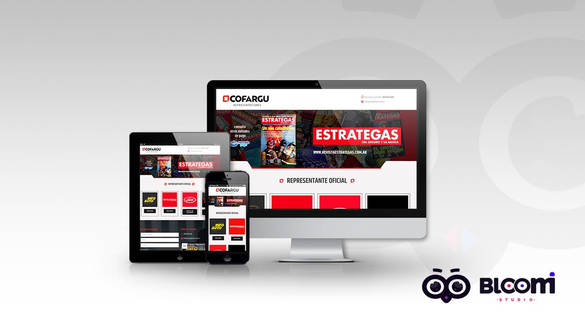 BloomiStudio's tweet image. Desarrollo web realizado para Cofargu Representaciones

cofargu.com.ar

#web #webdesign #responsive
