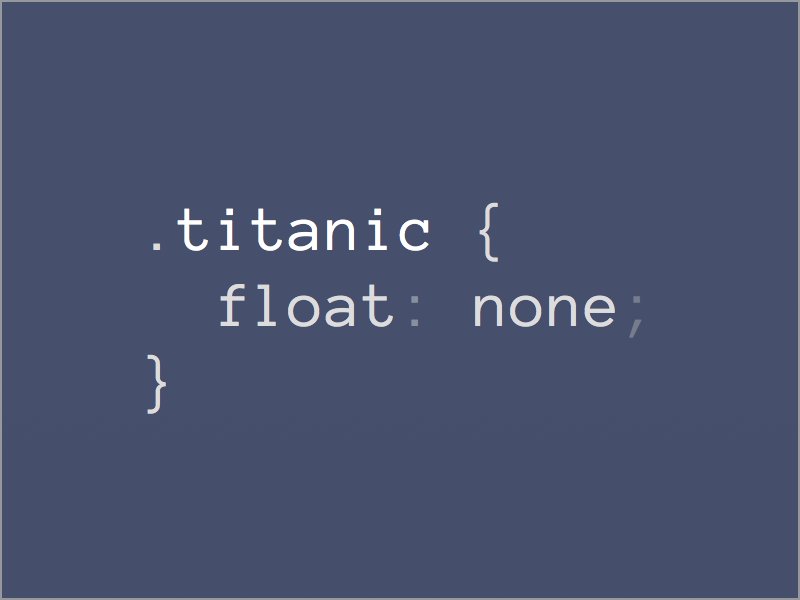 Titanic #CSS... codejobs.biz/es/blog/2014/1…