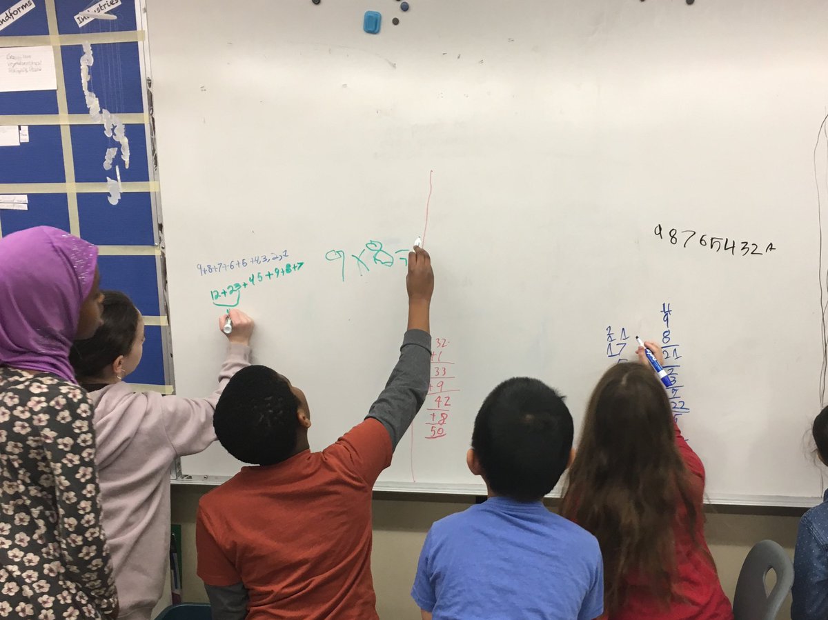 Ms_RNanji's tweet image. Working together to figure out different solutions to this problem! #cbemath #verticalspaces