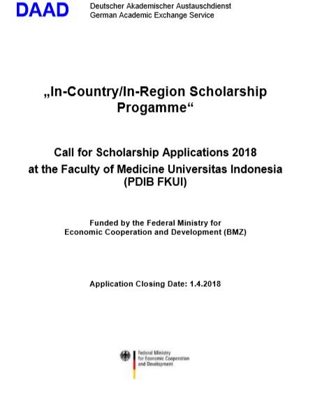 Daad Indonesia On Twitter Program Baru Daad In Country In Region Scholarship Progamme Bekerja Sama Dgn Bbrp Perguruan Tinggi Di Asia Tenggara Sedang Dibuka Kali Ini Beasiswa Ditawarkan Utk Jenjang S3 Jurusan Biomedical Sciences Di