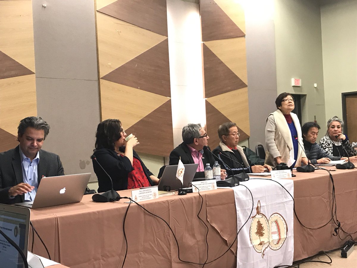 This week in Wemindji, a delegation from Japan came to make a presentation to the Eeyou (Cree) Nation Government Council to highlight potential Eeyou-Japan projects for consideration. Projects from Youth exchanges, to hi-tech greenhouses to tourism ventures, etc!