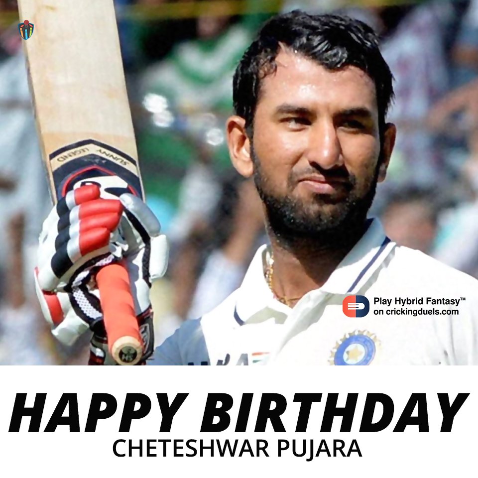 Happy birthday, Cheteshwar Pujara. 