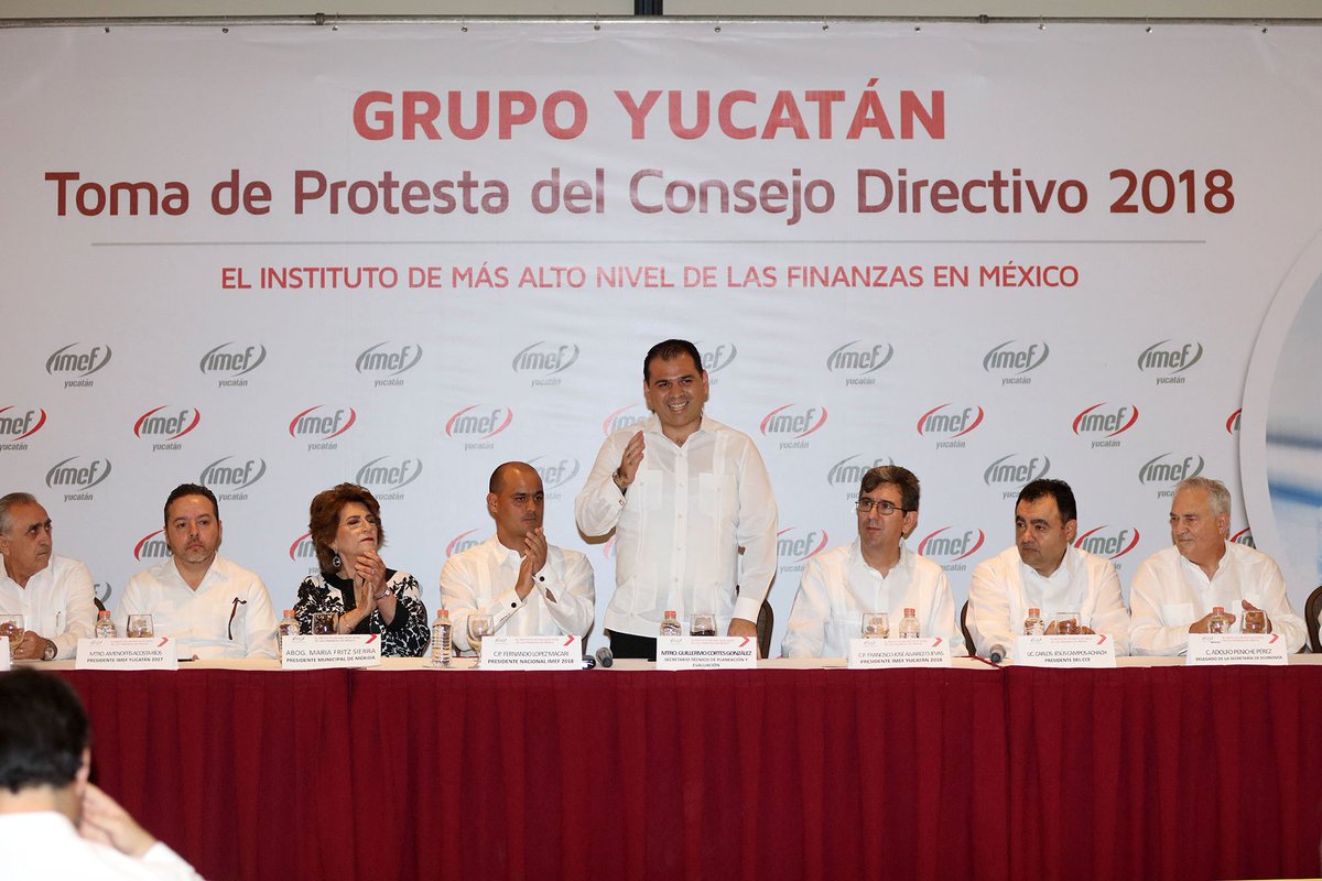 memocortesg's tweet photo. El @IMEF_Yucatan confía en que Yucatán mantendrá un buen rumbo en su dinamismo económico, atracción de inversiones y crecimiento industrial. Felicito al nuevo Consejo Directivo por su compromiso para contribuir al #ProyectoYucatán. https://t.co/wbYZrGS6R3