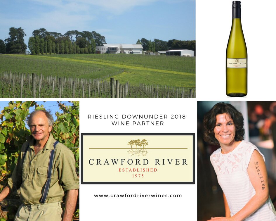 RieslingDU's tweet photo. Thanks @CrawfordRiver for their support of #RDU18 as a winery partner. 

Family owned and operated since 1975, Crawford have gained a fantastic reputation as a premium Riesling producer 

#RieslingRiot https://t.co/Mpr2zFwxLJ