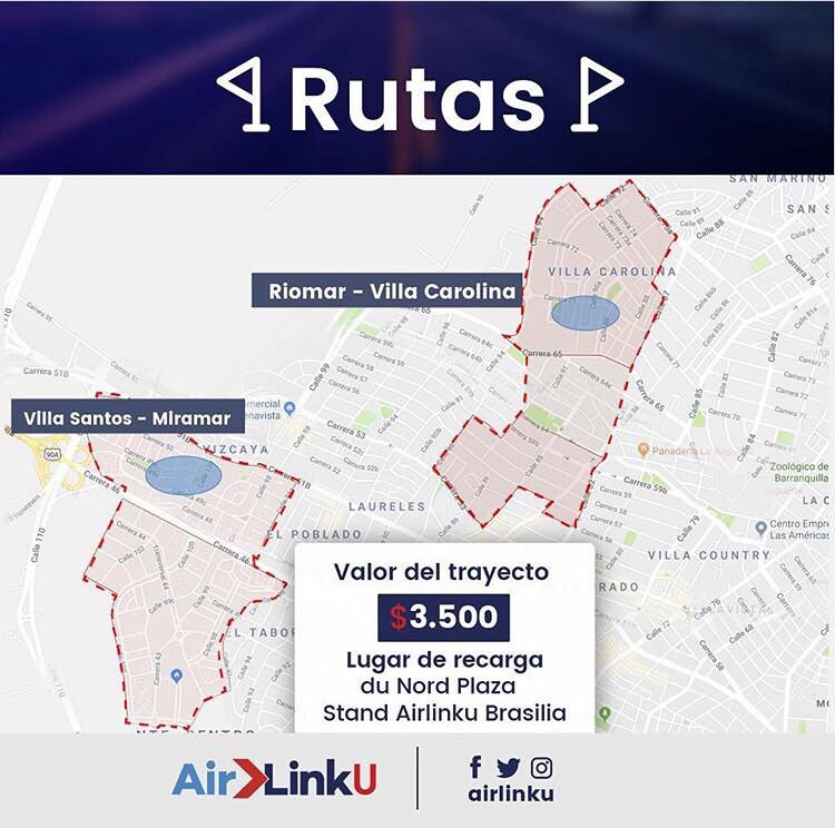 ViveBienesUN's tweet photo. ¡Llegó @AirlinkU a Uninorte! 🚙💨Una nueva manera de transportarte. Aprovecha esta oportunidad de desplazarte más fácil y más cómod@ desde o hacia la @UninorteCO.Te invitamos a que descargues la app y descubras mas formación ¡te encantará! Desde 29 de Enero las encontrarás. https://t.co/E5SVl55A9V