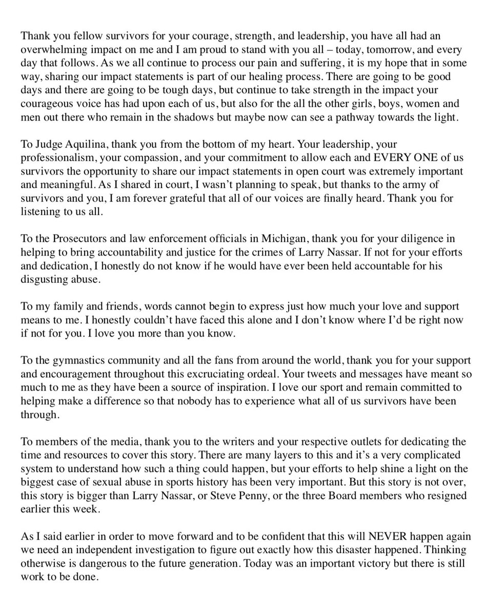 Thank you. I appreciate you all so much.