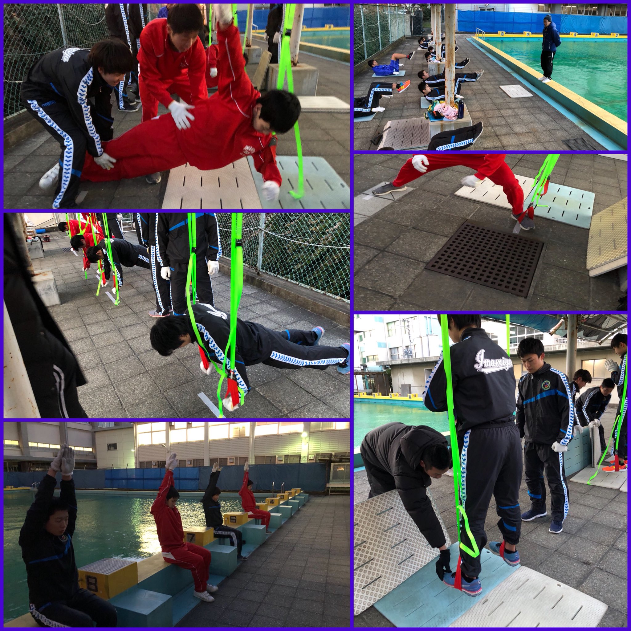 Reath Reath トレーニング 昨日は今宮工科高校水泳部の指導に行かせていただきました 今後のトレーニングに向けてフィジカルチェックをした後 体幹の使い方を確認し レアスで取り入れているボディコントロールトレーニングを体験してもらいました