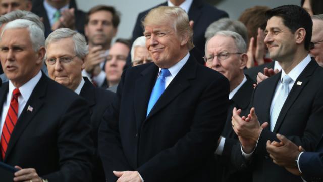 thehill's tweet photo. Top US corporation to use savings from Trump tax cuts to pay for layoffs https://t.co/cnEhctHREK https://t.co/aUavQPHUJi