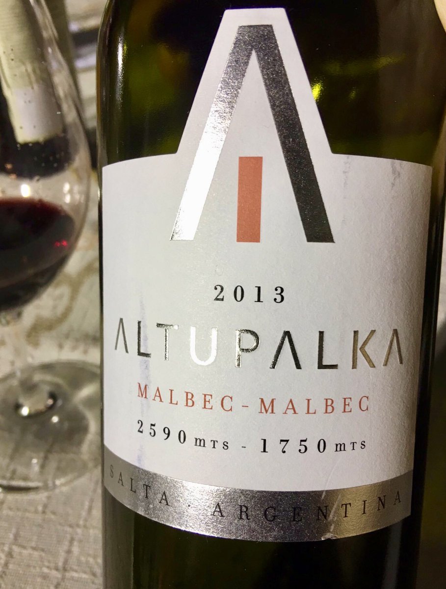 Altupalka malbec 2013. Increíble concentración con la magia del Norte que tanto busco. Pasando por un momento glorioso.