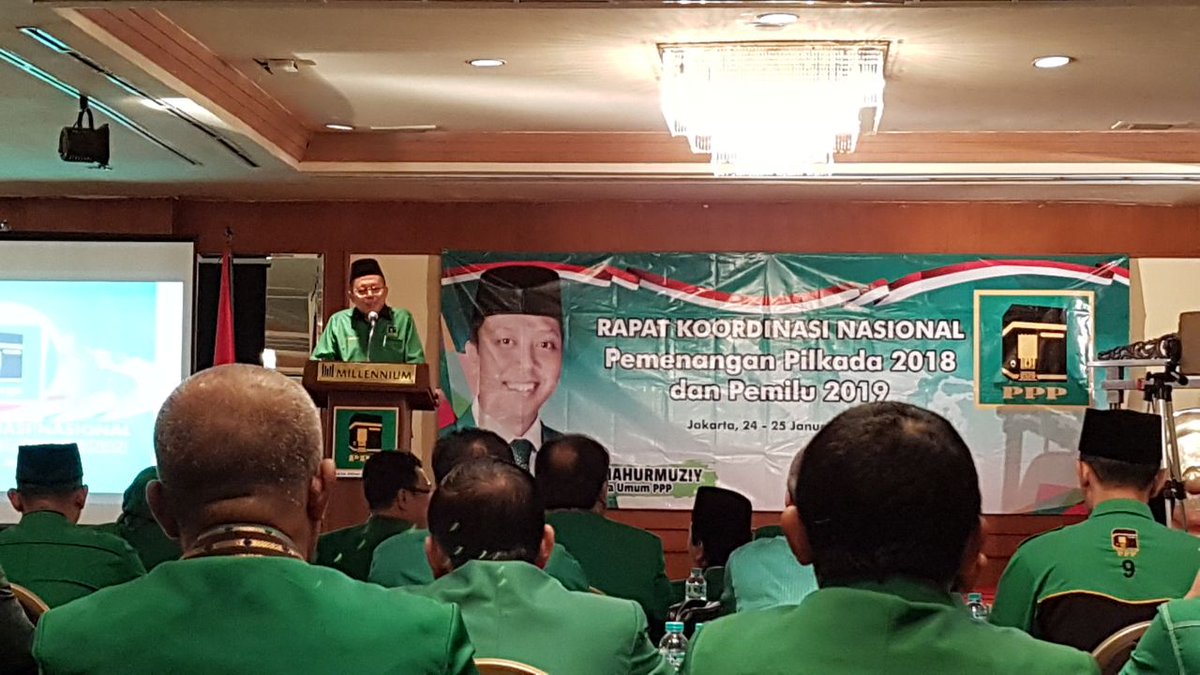 pppjatim_dpw's tweet photo. Acara rapat koordinasi nasional pemenangan pilkada 2018 dan pemilu 2019
PPP Se Indonesia
PPP Jatim Di wakili oleh Sekwil @didiknorman dan juga OKK Ir Taufik Hidayat
#BergerakBersamaRakyat
#pppjatim
#GusSyaffa
#p3milenial https://t.co/dXnM7DznKe