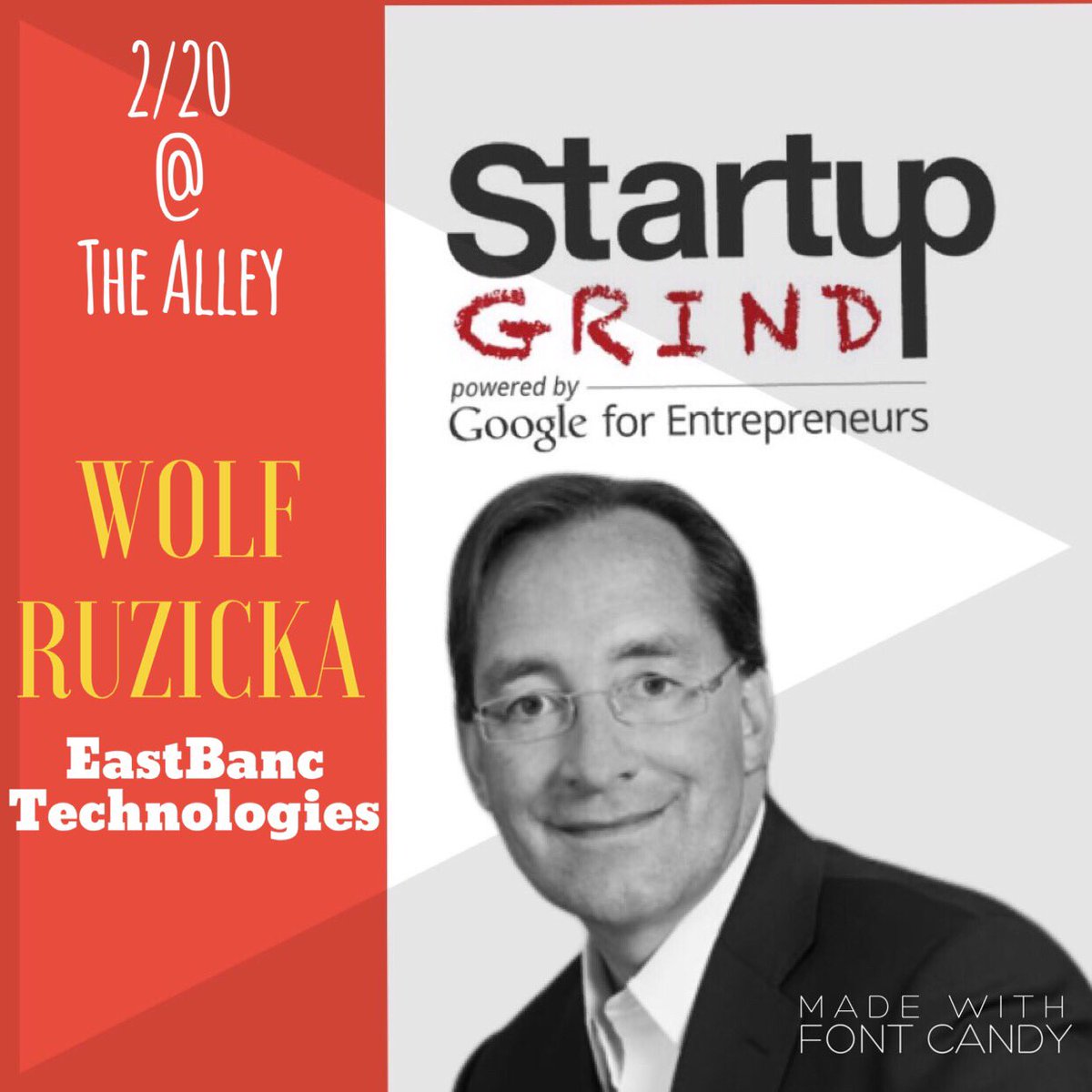 StartupGrindDC's tweet photo. Startup Grind DC hosts Wolf Ruzicka of EastBanc Technologies on February 20 at the Alley #dctech #dctechnology #dctechmeetup #entrepreneur #dmv #webdesign #smallbusiness #marketing #washingtondc #startups #startuplife #startup  #instagood #madeindc #tech #startupgrind https://t.co/kX7DtKcQyH