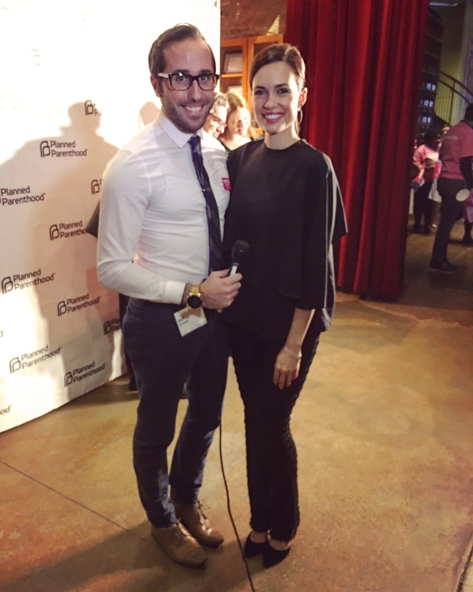 jeffconway's tweet photo. It was such a joy for me to interview the kind, beautiful, &amp; talented @TorreyDeVitto of #ChicagoMed tonight at the @PPIAction #Roe45 event! #ActVoteWin https://t.co/SyaqzAmMFb