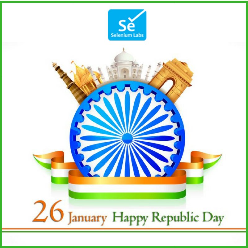 selenium_labs's tweet image. #SeleniumLabs Wishes you all a Happy Republic Day!
Freedom in Mind, Faith in our Heart, Memories in our Souls........
Let’s Salute the Nation on this 69th Republic Day. Jay Hind 🙏