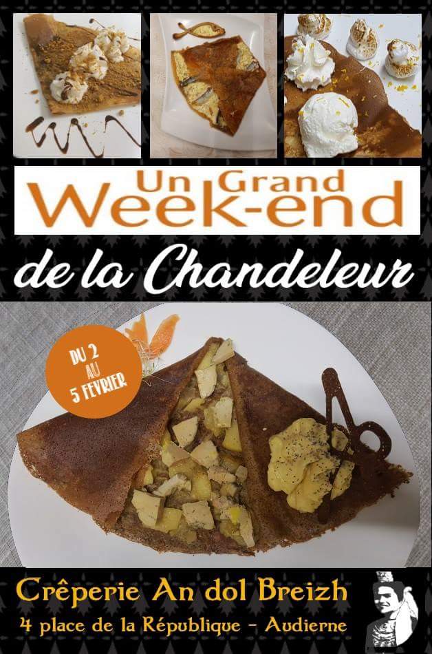 CreperieAudiern's tweet photo. La #chandeleur c'est du 2 au 5 février à la #creperie An dol Breizh à #Audierne ... avec des nouveautés et des spécialités à redecouvrir https://t.co/W9Obz8aRmO