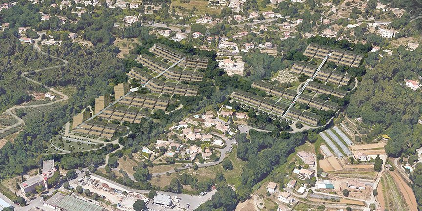 arteliagroup's tweet photo. [METIER] #SAINTJEANNET Coteaux du Var – Un éco-quartier sans voiture desservi par funiculaire : Le paysagiste urbaniste Alfred Peter et ARTELIA proposent une conception innovante pour ce futur quartier de 400 logements ! #urbanisme https://t.co/6gQWL303dM https://t.co/pAnxv9PsLK