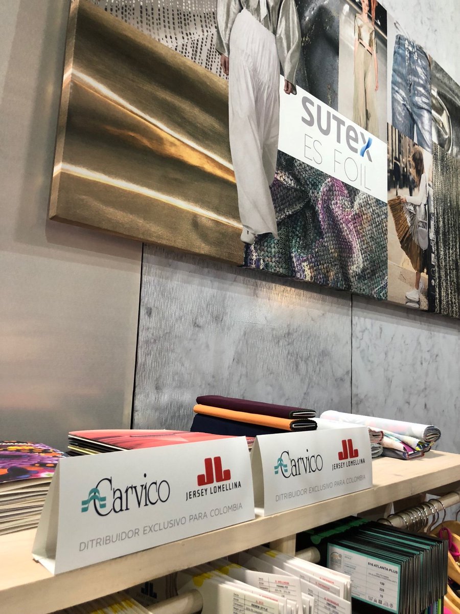 CarvicoSpa's tweet photo. #colombiatex2018 @INEXMODA #carvicofabrics https://t.co/JSku5qSyHw