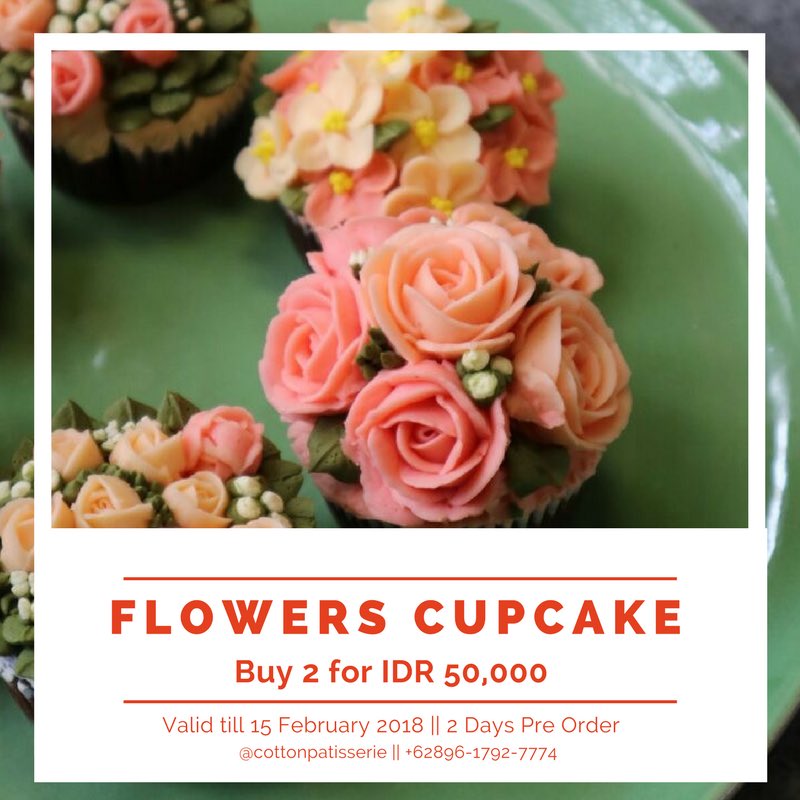 Check this out -> Instagram: @cottonpatisserie #cottonpatisserie #flowers #cupcake #yogyakarta #promo #foodiest #jogjaupdate #kulinerjogja
