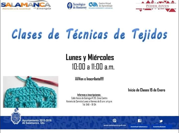 JuventudSalam's tweet photo. Invitamos a la Ciudadanía en general a inscribirse a las Clases de Técnicas de Tejidos, los días Lunes y Miércoles de 10 a 11am. Inscripciones abiertas. https://t.co/ODCeHDvat5