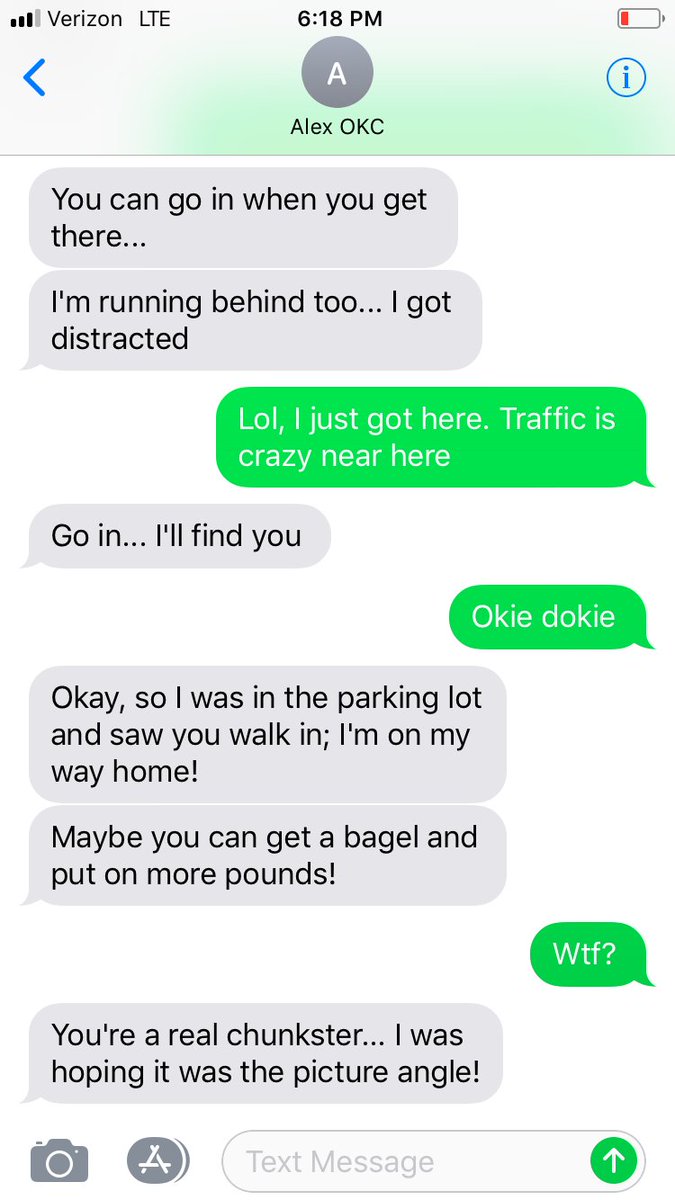 amandalockett27's tweet photo. Stood up on a OKC meet, this is what he actually said to me... I was 100% honest and have no shame in being a #curvywoman Real men don’t treat women like this. This is Alex, 34 #Chapel Hill, #NC is #themosthorribleman #captiandouchebag #bodyshammer #OKCfail #Nc #RealMenOnly https://t.co/V6UFB8cwYz