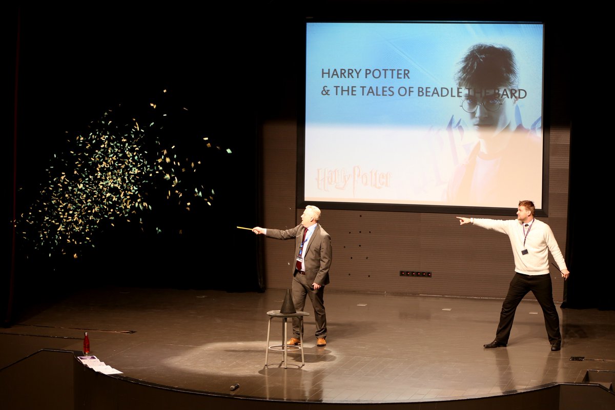 NAISPudong's tweet image. Today during #Primary Assembly it was announced that this year's #Junior Production will be 'Harry Potter and The Tales of Beedle The Bard'!
Mr Bradshaw & Mr Bailey used the sorting hat to see which Hogwart Houses our School Houses would transform into for the production!