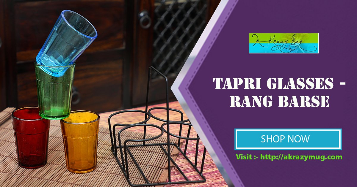 akrazymugakm's tweet photo. This product is a set of Four (04) traditional coloured cutting chai glasses with a stand.
Shop At :- https://t.co/WHJ8Tj9U4R
#Homedecor #Homeimprovement #Kitchen #Kattachaiglasses #CuttingChai #Cuttingchaiglasses #chaiglasses #Glasses #Mumbai #India #RangBarse #TapriGlasses https://t.co/9so0aRmbpm