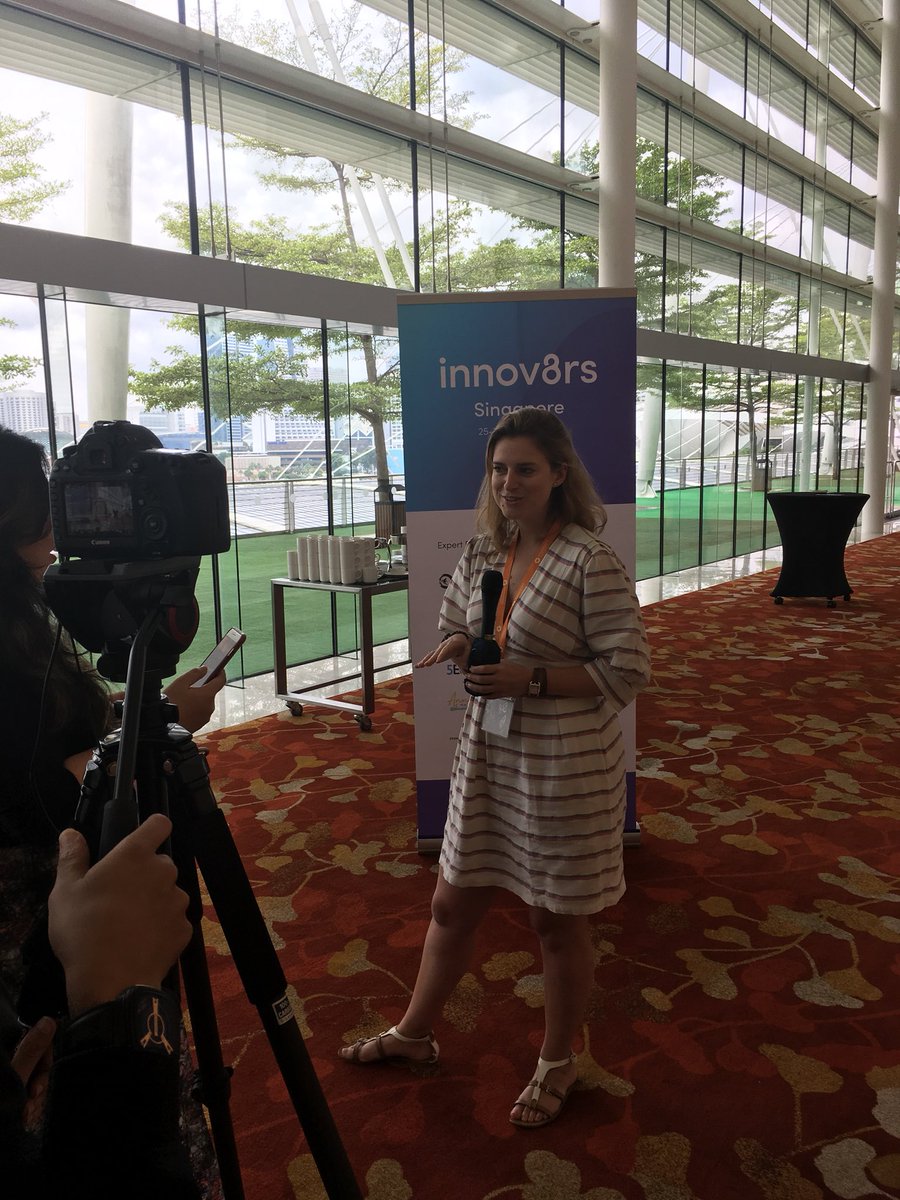 YumanaGroup's tweet photo. @CelineDegreef interviewée par @innov8rs_co pour l’#intrapreneurship conference #intraconf #innovation at Singapore https://t.co/tU7x6bvw8N