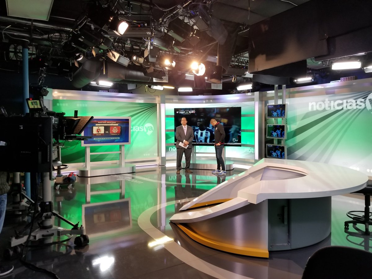 xolos_en's tweet photo. Great visit to the @NoticiasYaSD and Azteca America studios with @gibranlajud25. Watch at 11 pm. 
#GoXolos #WeAreSoccer #FuerzaTijuas https://t.co/pbOkCddC05