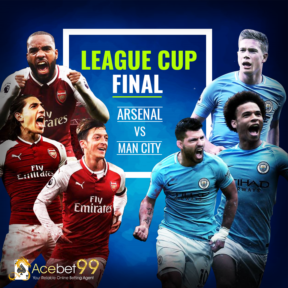 acebet99's tweet photo. The #LeagueCup final is set: #Arsenal vs. #ManchesterCity!
#ManCity #ArsenalFC #KevinDeBruyne #MesutOzil #Final #soccer #Football #football #match #clubmatch https://t.co/AnRUDPBMkE