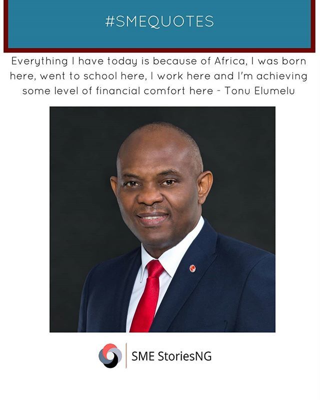 smestoriesng's tweet photo. Our #smequote today is  from @tonyoelumelu of @tonyelumelufoundation. He  speaks on how Africa has given him so much as an Entrepreneur.

Do you believe in the African dream? Has it worked for you?

#SME #TEEP #tonyelumelu #tonyelumelufoundation #africarising #africandream #… https://t.co/PZMGnsDyxO