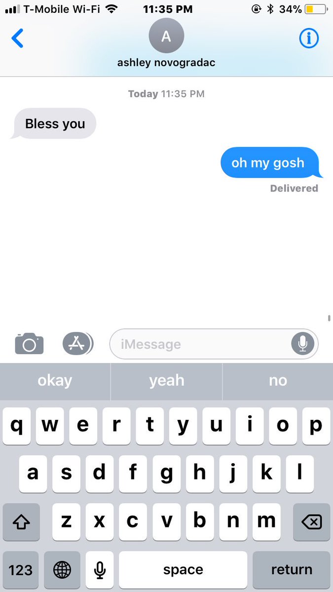 anyaarmstronggg's tweet photo. *in my room with music playing and ashley is in her room* 

me: *sneezes* https://t.co/B1CTqrOvoC
