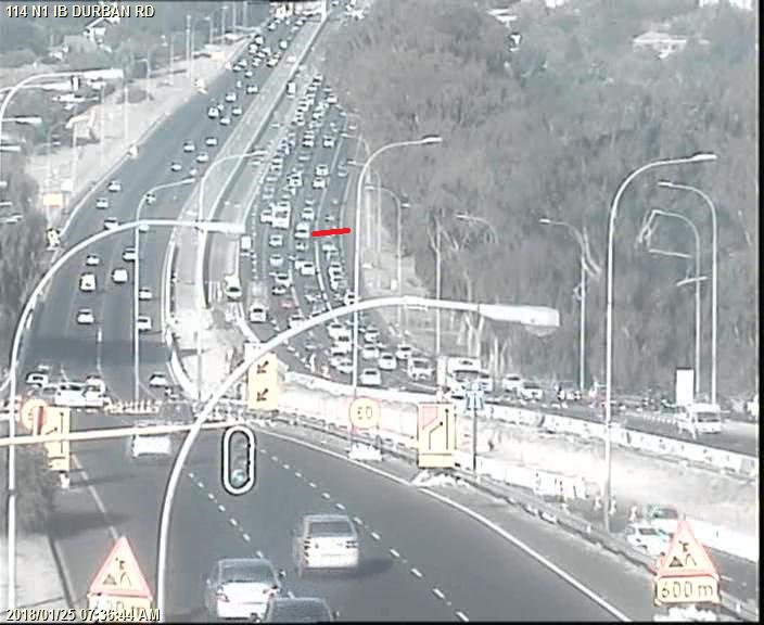 CapeTownFreeway's tweet photo. #Congestion: N1 Outbound at Durban Rd, expect delays.#BoozeFreeRoads https://t.co/EDkR5S6Yuh