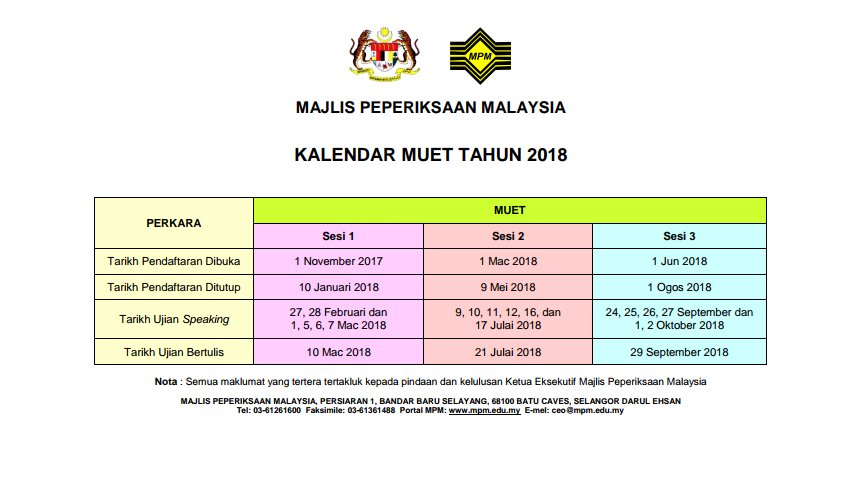 mppuitmpahang's tweet photo. 🔖Takwim sesi Mac - Julai 2017🔖 https://t.co/dwfV7gVpGY