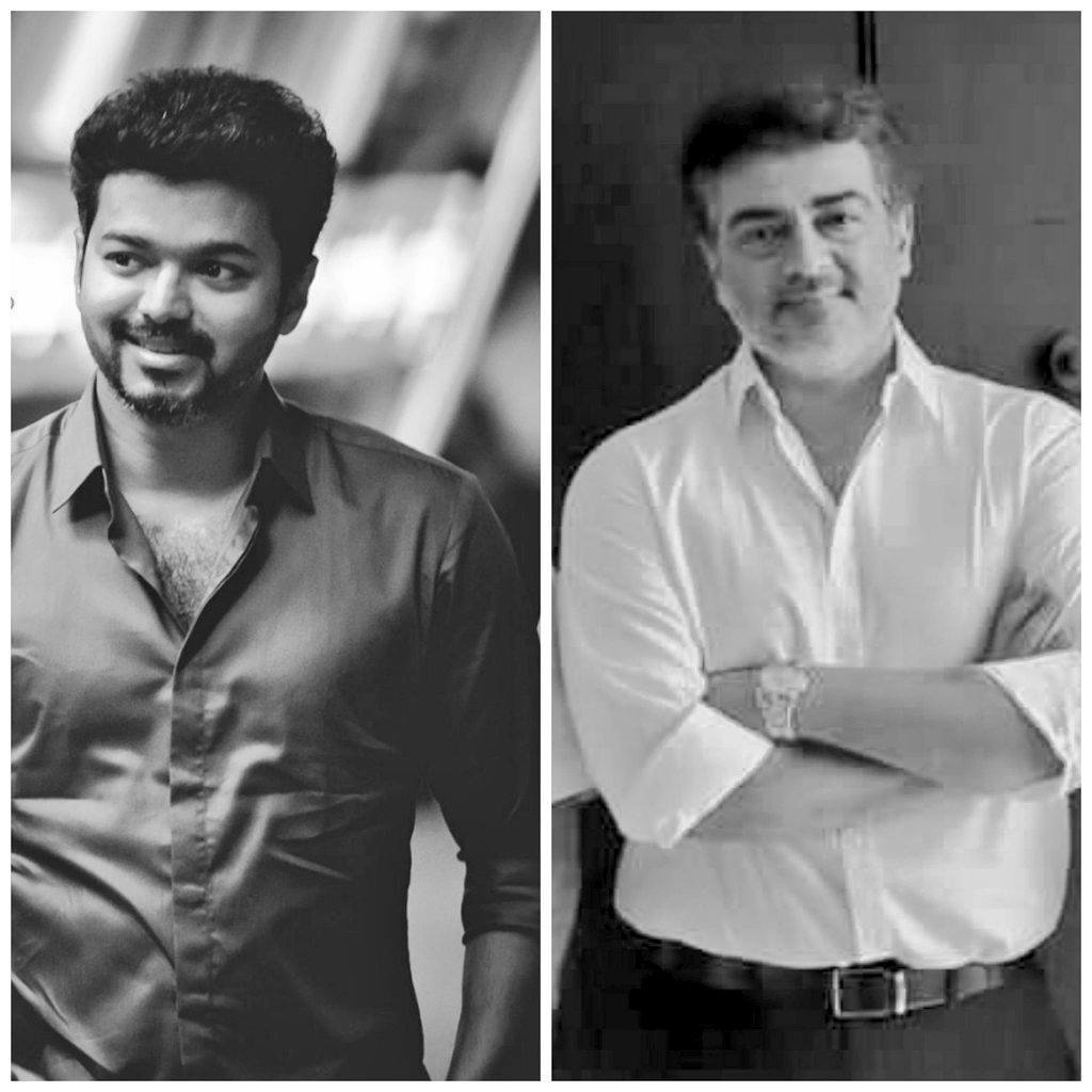 socialmedias7's tweet photo. Who looks more stylish ? 

RT- #Thala 
Like - #Thalapathy https://t.co/pehdOiBrM0