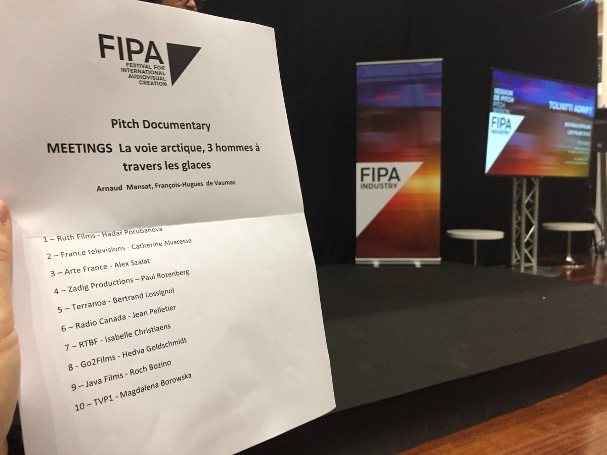 AloestProd's tweet photo. 🎙D-DAY🎙C'est parti pour le grand oral ! @FHdeVaumas et #ArnaudMansat sont au @ActuFipa pour pitcher notre projet #documentaire devant @ARTEpro @Francetele @zadigproduction @RadioCanadaInfo @RTBF @java_films
#pitch #FIPA2018 #fipaindustry #lavoiearctique #thearcticway ❄🎥 https://t.co/ydZ4FqWFkk