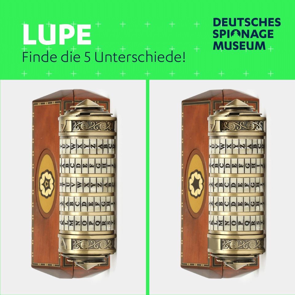 spionagemuseum's tweet photo. Habt ihr einen scharfen Blick und das Zeug ein #Spion zu sein? Findet ihr alle 5 Fehler im rechten Bild? Viel Spaß mit unserem #Fehlerbild! #Spionage #Spionagemuseum #potsdamerplatz #leipzigerplatz #Museum #Berlin #germanspymuseum #spymuseum #spymuseumberlin #Quiz https://t.co/X93e1p5f9R