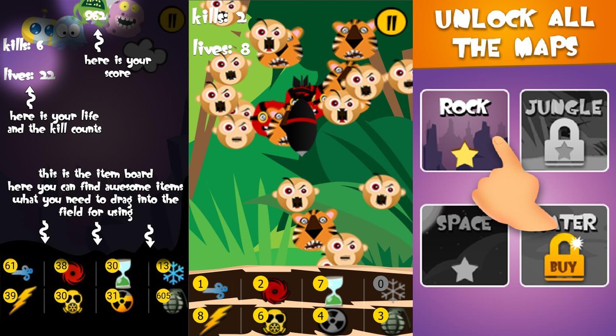 LoveNokiaBlog's tweet photo. Smash'em!
Bang'em!
Flash'em!
And finally, NUKE THEM ALL!
Nokia Asha game Gooble Invasion now available on Android๐
@FORFICTIONmobil #Nokia #NokiaAsha #GoobleInvasion #Android #Games #LoveNokia
https://t.co/X4szjbnWCC https://t.co/uYKPg3Ytlm