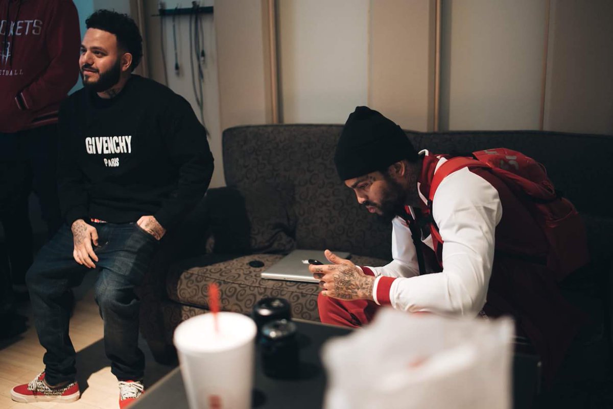 GoldClubPR's tweet photo. Spotted: @mayalinograms x @DaveEast in the lab cooking up 👀👀 New music coming soon! #RhymesAndDrugSales https://t.co/VeL6ZKuRft